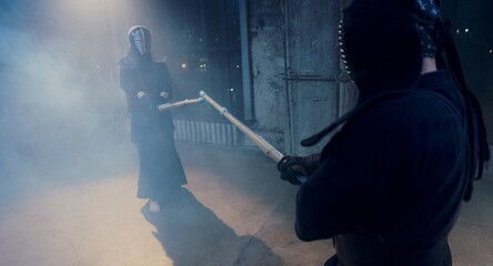 kendo duel, indoor fighters