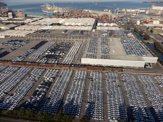 Aerial view of a port Koper in mediterranean	 - 492517181