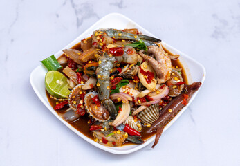 Spicy Thai Food Salads 