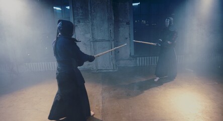 kendo duel, indoor fighters