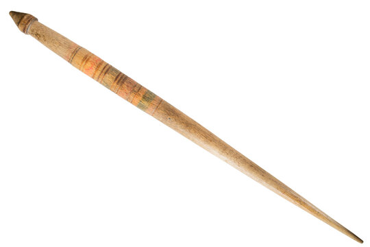 Wood spindle isolated