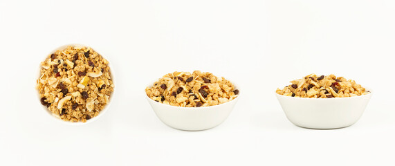 plate of chocolate corn flakes on a white background