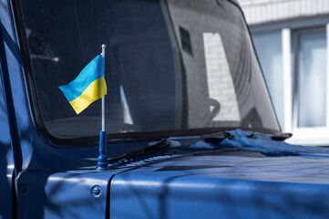 truck flag ukraine