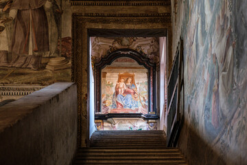 Fototapeta na wymiar Abbazia di Chiaravalle, interno