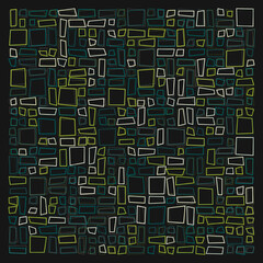 Offset Quads generative art background art illustration