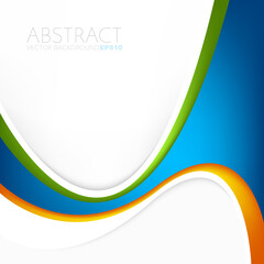 abstract colorful background with wave