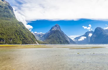 Poster Low Tide in Milford Sound in New Zealand © Fyle