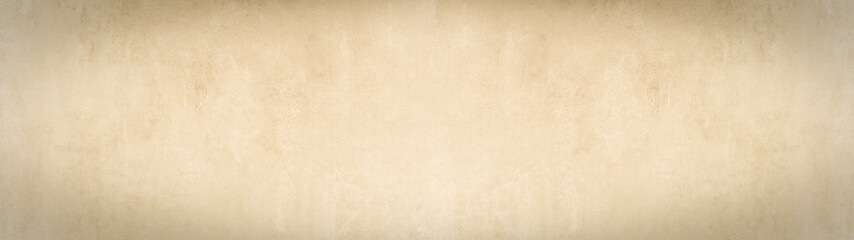 Bright pastel beige colored painted paper texture  background template pattern, long panoramic banner