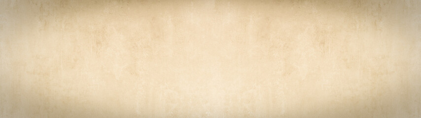 Bright pastel beige colored painted paper texture  background template pattern, long panoramic banner