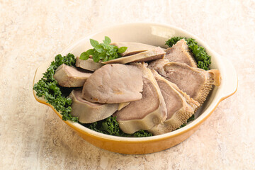 Sliced Pork Tongue snack appetizer