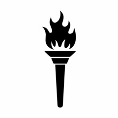Torch flat style icon