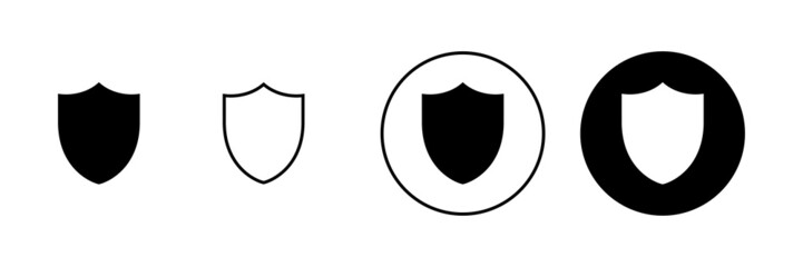Shield icons set. Protection icon. Security sign and symbol