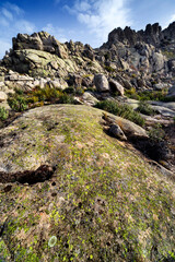 Riscos en la Sierra de la Cabrera. Madrid. España.