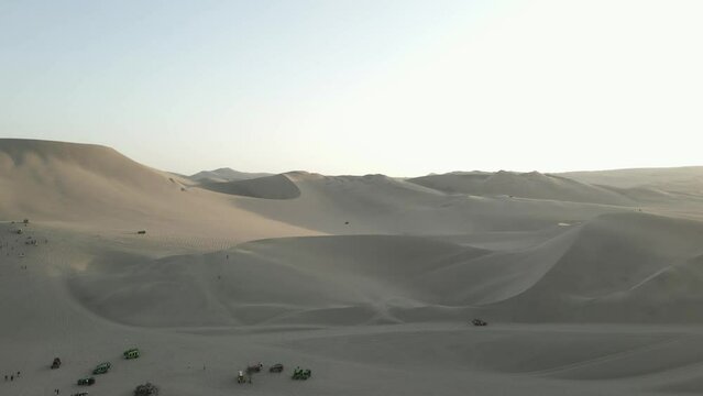 Dune buggies and sand boarding, activities in Peruvian desert sand