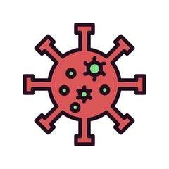 Obraz premium Virus Icon