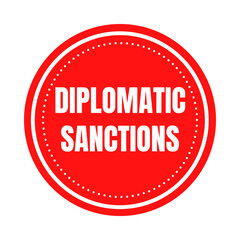 Diplomatic sanctions symbol icon 