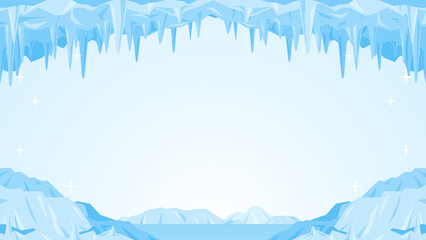 氷の世界　風景（アスペクト比16:9 ワイドサイズ） © Katie（カチエ）