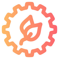 sustainable energy gradient icon