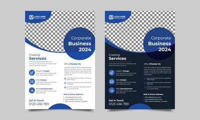 A4 format flyer or brochure for corporate business advertising vector abstract design, annual report or modern leaflet, cover or presentation corporate trendy style. 