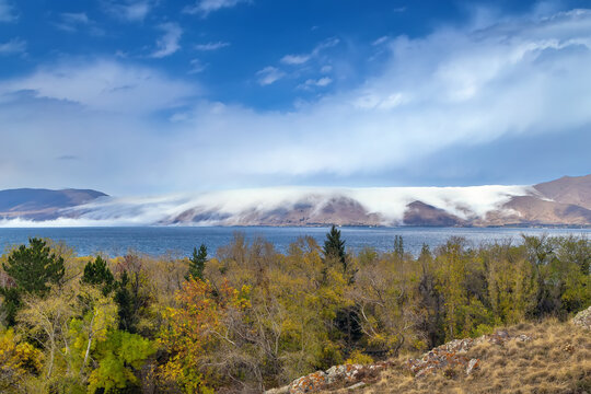 Landscape from Sevanavank monastery, Armenia