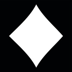 Diamond casino negative space design icon. Vector illustration