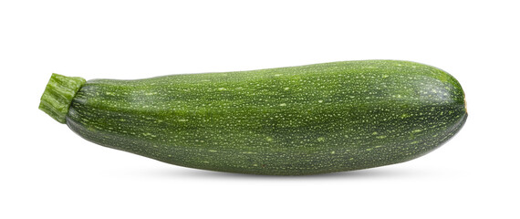 Fresh zucchini on white background