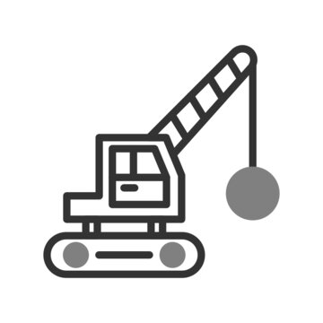 Demolition Crane Icon