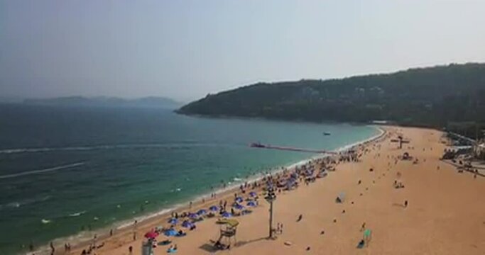 Beautiful beach in China's Guangdong province