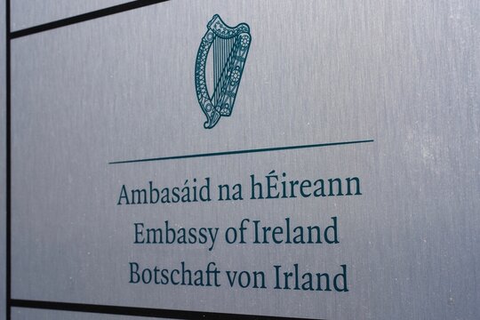 Irische Botschaft, Botschaft von Irland in Deutschland, Berlin, 13.03.2022