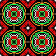 seamless pattern with flowers