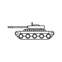 Tank icon. Vector concept illustration for design color editable