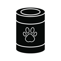 Dog bowl vector icon color  editable