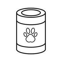 Dog bowl vector icon color  editable