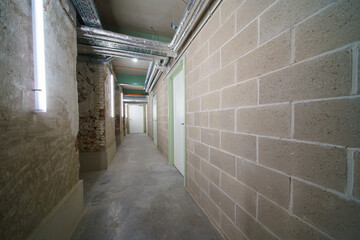 underground corridor in a building