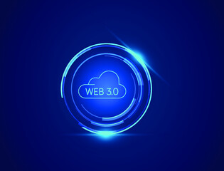 web 3.0 icon, logo vector illustration 