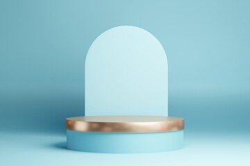 3d rendering illustration of background abstract, podium stage art display wallpaper, product pedestal stand