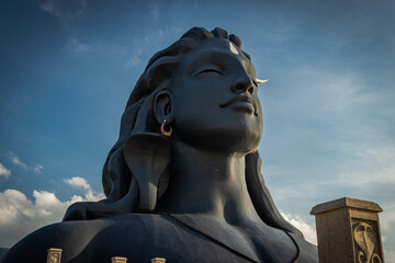 adiyogi shiva statue from unique different perspectives