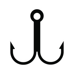 hooks vector isolated on white background. icon hooks isolated color editable