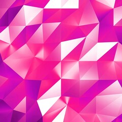 Abstract pink low poly triangle geometric background. 3d rendering.