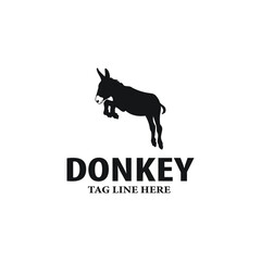 simple cute donkey logo rustic