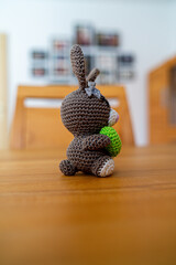 Amigurumi Easterbunnys with Hearts in different Colours. Selfmade Handmade Bavaria Germany