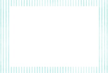 シンプルな水彩のストライプのフレーム素材