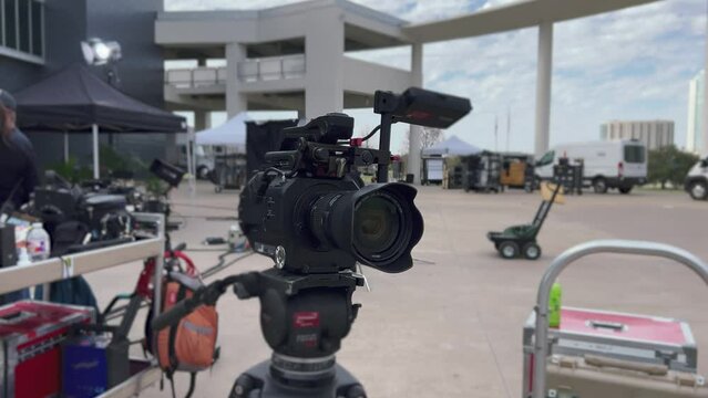 Camera on Hollywood Movie Set
