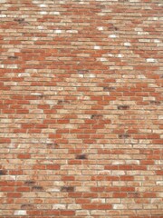 Mur de briques neuf, vue verticale