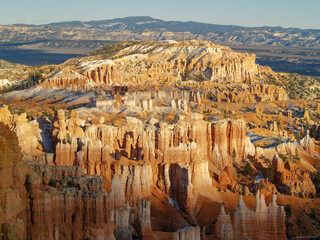 Bryce Canyon National Park Rock formations with dramatic Colors