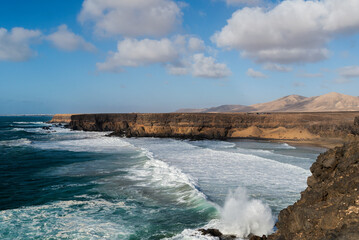 Esquinzo beach near El Cotillo, Fuerteventura, Canary Islands, Spain
