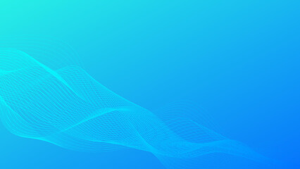 Fototapeta premium abstract futuristic line and geometric shape on blue gradient color background for modern creative graphic design