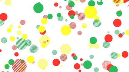 ポップ 丸 円 カラフル シンプル 野菜 白背景 [別Verあり]