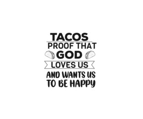 Tacos SVG typography tacos eps