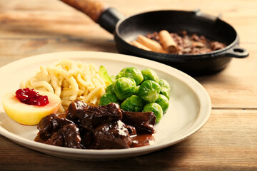Venison Stew with Brussels Sprouts